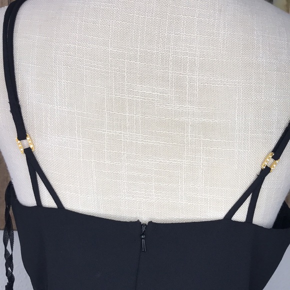 Vintage Sexy Little Black Cocktail Dress Size 9 - Picture 9 of 10